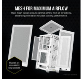 Boitier Corsair iCUE 2000D Airflow Mini-ITX Blanc Boitier Corsair iCUE 2000D Airflow Mini-ITX Blanc