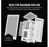 Boitier Corsair iCUE 2000D Airflow Mini-ITX Blanc Boitier Corsair iCUE 2000D Airflow Mini-ITX Blanc