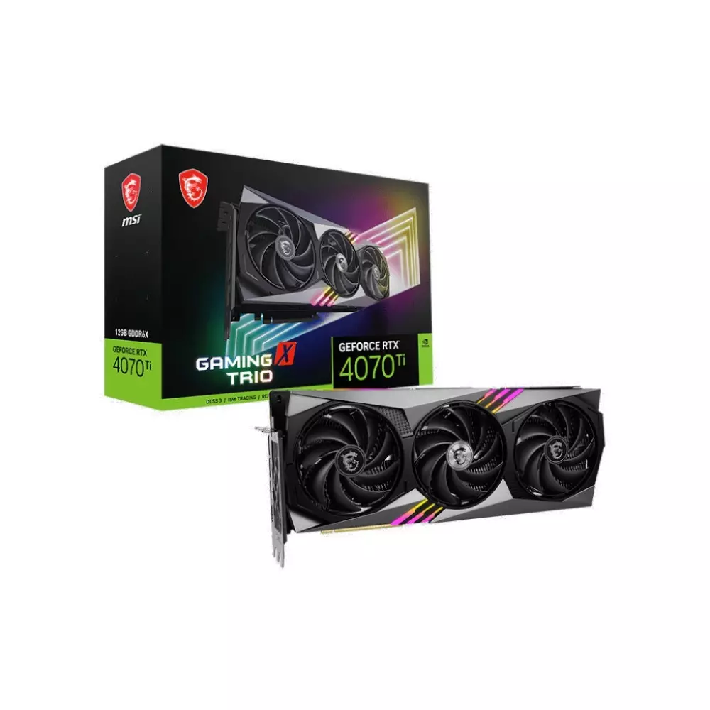 Carte Graphique MSI RTX 4070 Ti GAMING X TRIO 12G