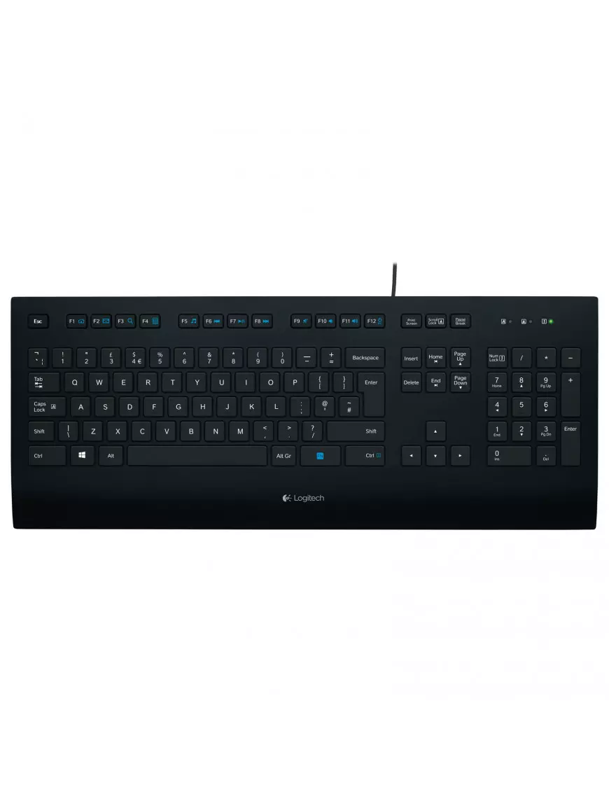 Clavier Logitech Corded Keyboard K280e USB