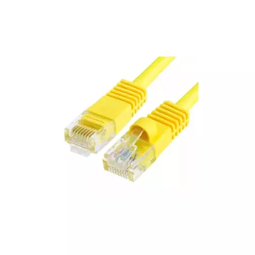 Cable Réseaux RJ45 15m Droit Cat6A S/FTP Blindé Jaune