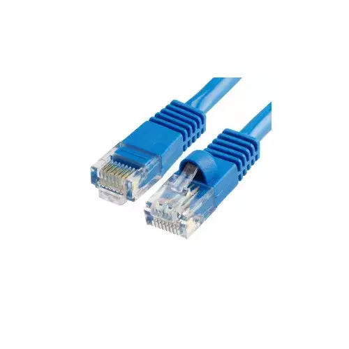 Cable Réseaux RJ45 15m Droit Cat6A S/FTP Blindé Bleu