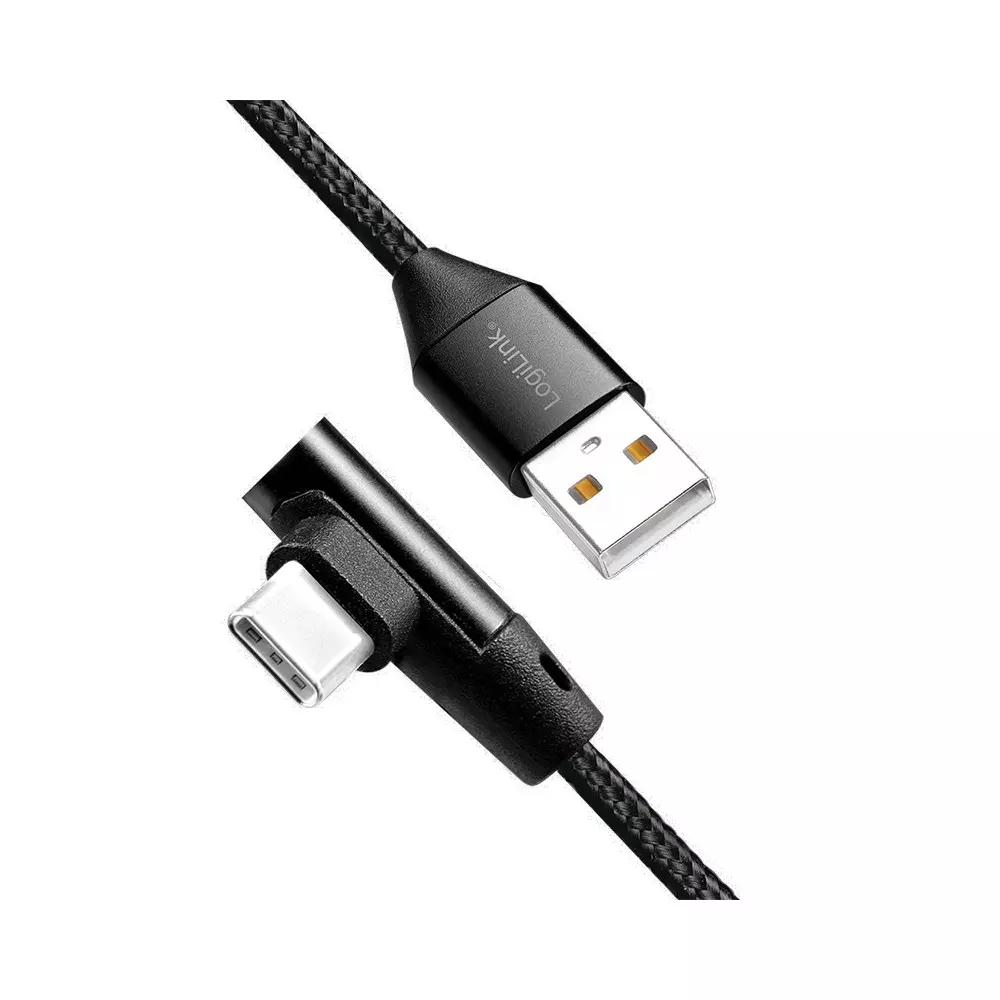 Cable USB 2.0 vers Type-C 3A LogiLink 1M Noir CU0138