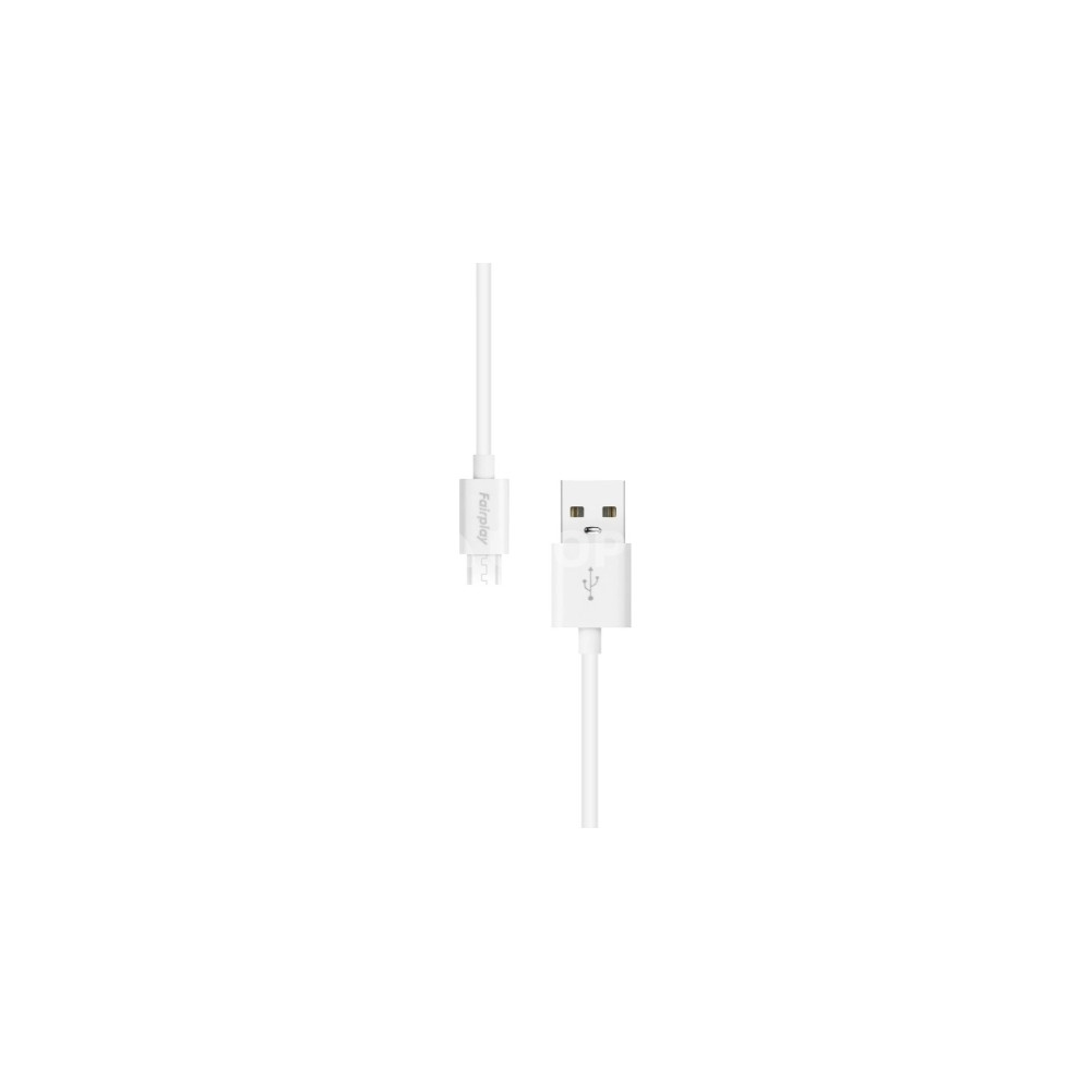 Cable USB vers Type-C 3A Fairplay SENECIO 1M Blanc Cable USB vers Type-C 3A Fairplay SENECIO 1M Blanc