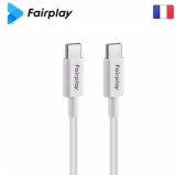 Cable USB Type-C vers Type-C PD 100W Fairplay HIMALYA 1M Blanc