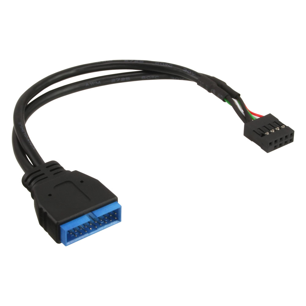 Adaptateur interne USB 2.0 Femelle vers USB 3.0 Male Adaptateur interne USB 2.0 Femelle vers USB 3.0 Male