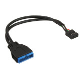 Adaptateur interne USB 2.0 Femelle vers USB 3.0 Male Adaptateur interne USB 2.0 Femelle vers USB 3.0 Male