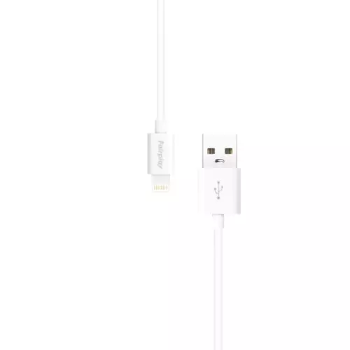 Cable USB vers Lightning 2.4A Fairplay SENECIO 2M Blanc
