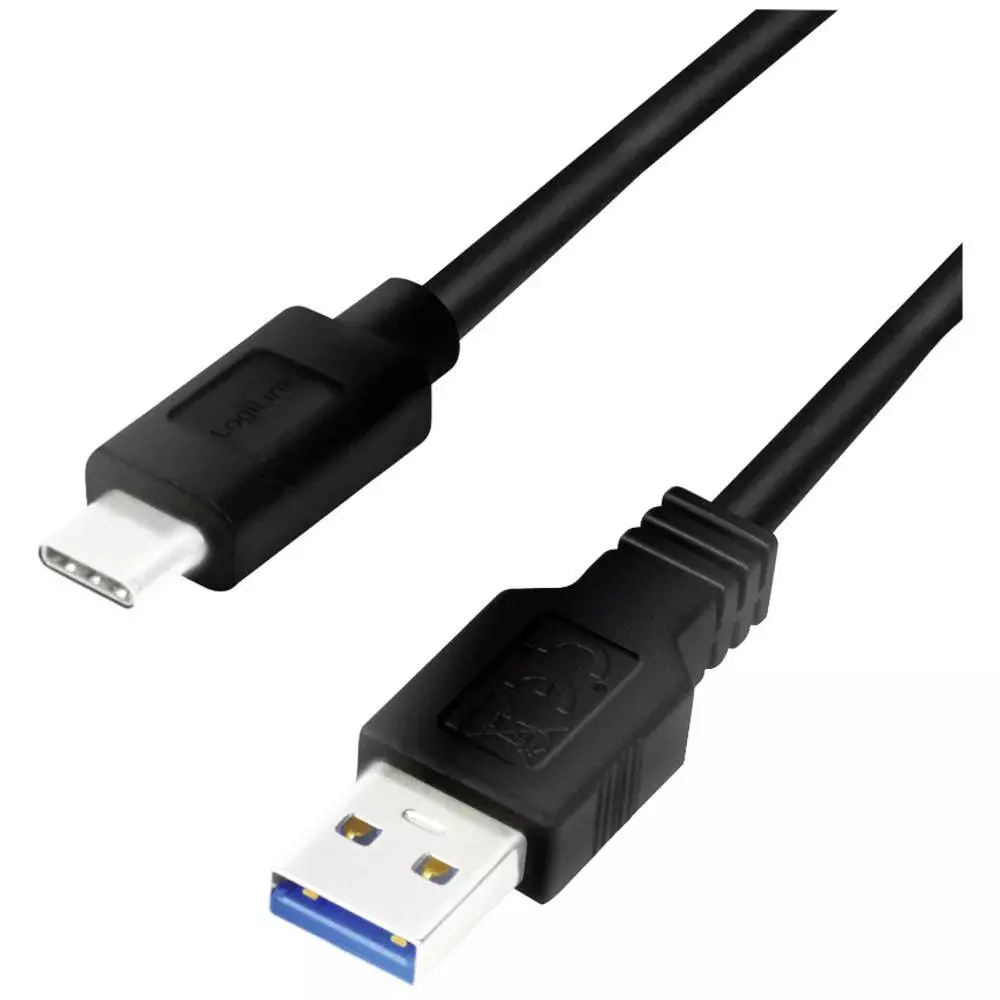 Cable USB 3.2 vers Type-C 3A LogiLink 2M Noir CU0170