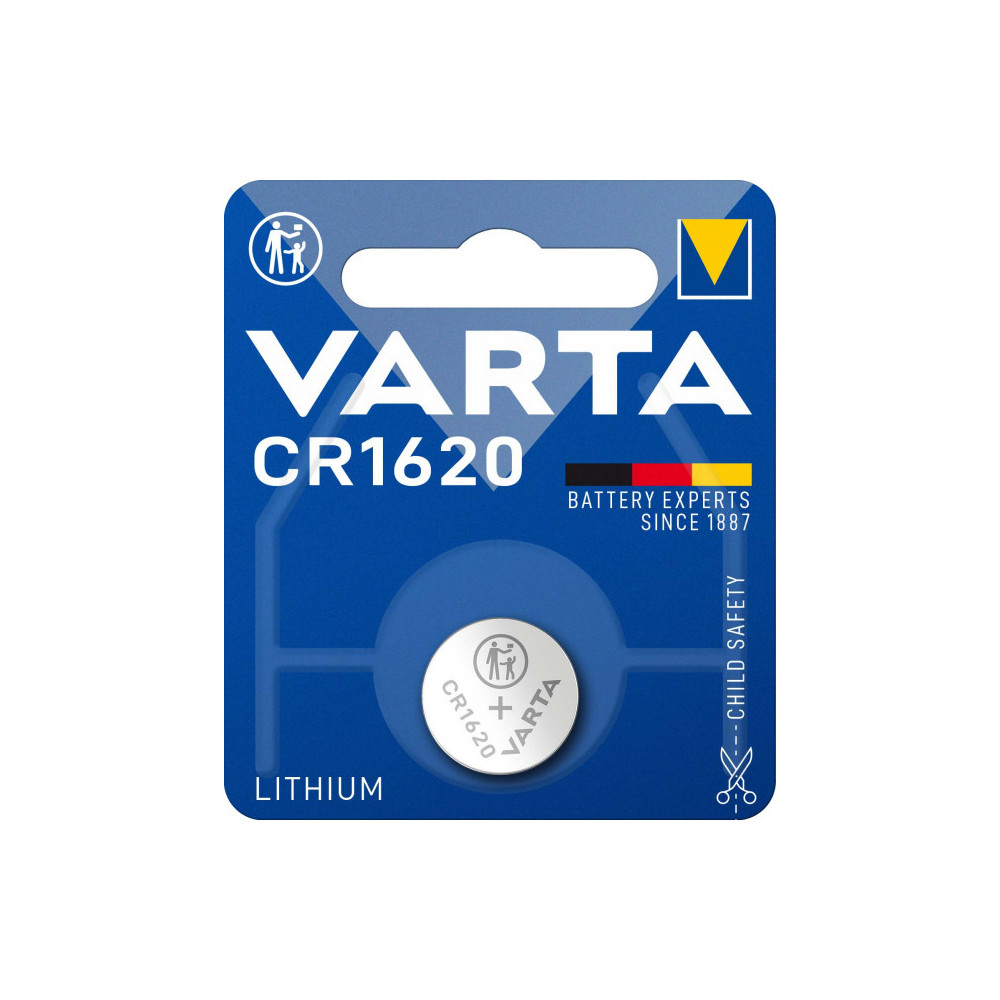 Pile Bouton CR1620 3,0 Volt VARTA PRO Lithium 60 mAh Pile Bouton CR1620 3,0 Volt VARTA PRO Lithium 60 mAh