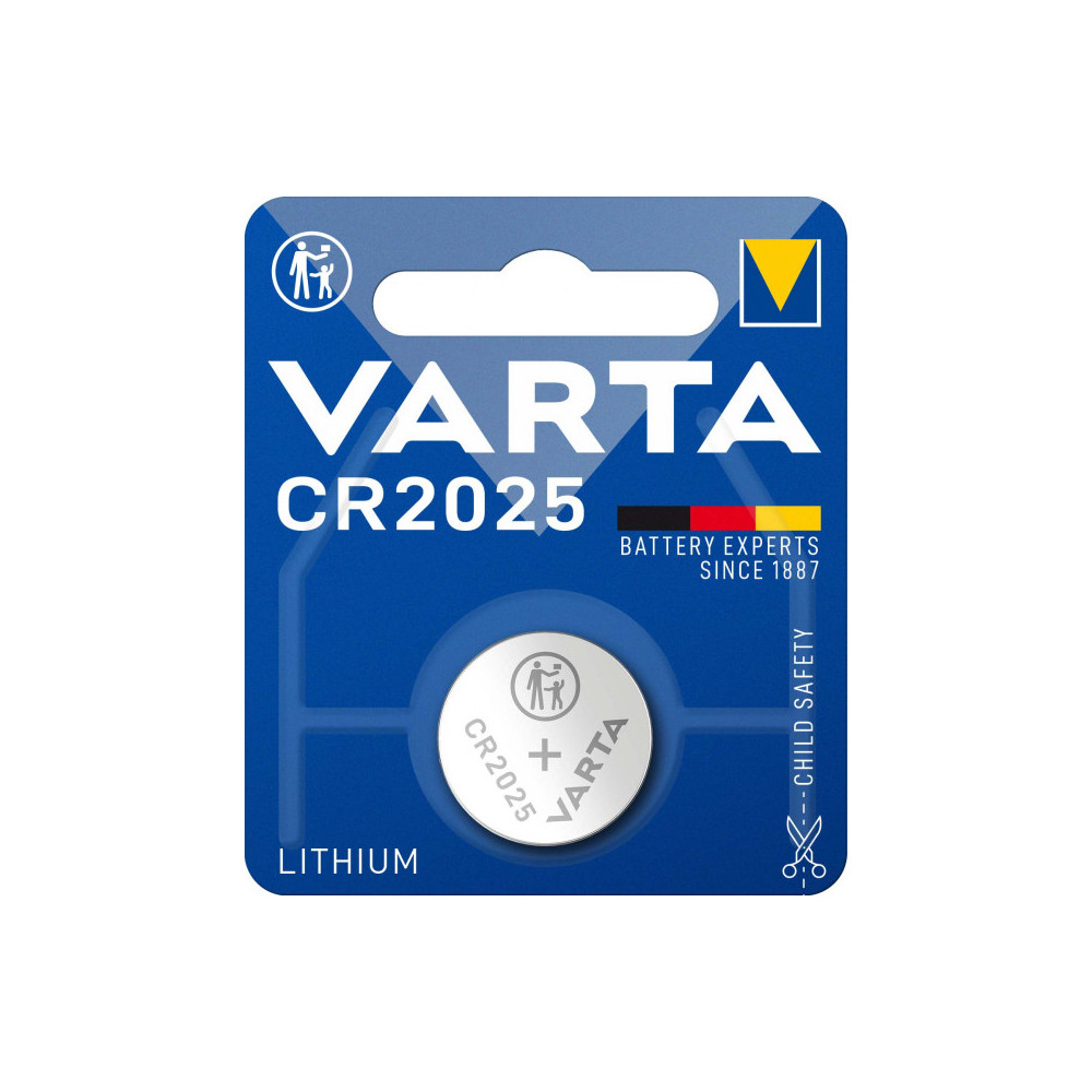 Pile Bouton CR2025 3,0 Volt VARTA PRO Lithium 170 mAh Pile Bouton CR2025 3,0 Volt VARTA PRO Lithium 170 mAh