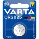 Pile Bouton CR2025 3,0 Volt VARTA PRO Lithium 170 mAh