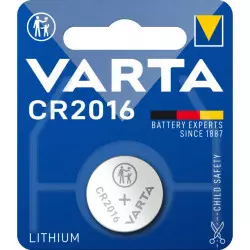 Pile Bouton CR2016 3,0 Volt VARTA PRO Lithium 90 mAh