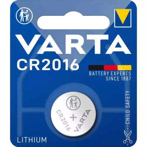 Pile Bouton CR2016 3,0 Volt VARTA PRO Lithium 90 mAh