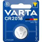 Pile Bouton CR2016 3,0 Volt VARTA PRO Lithium 90 mAh