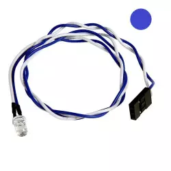 2x LED Bleu 5mm avec prise...