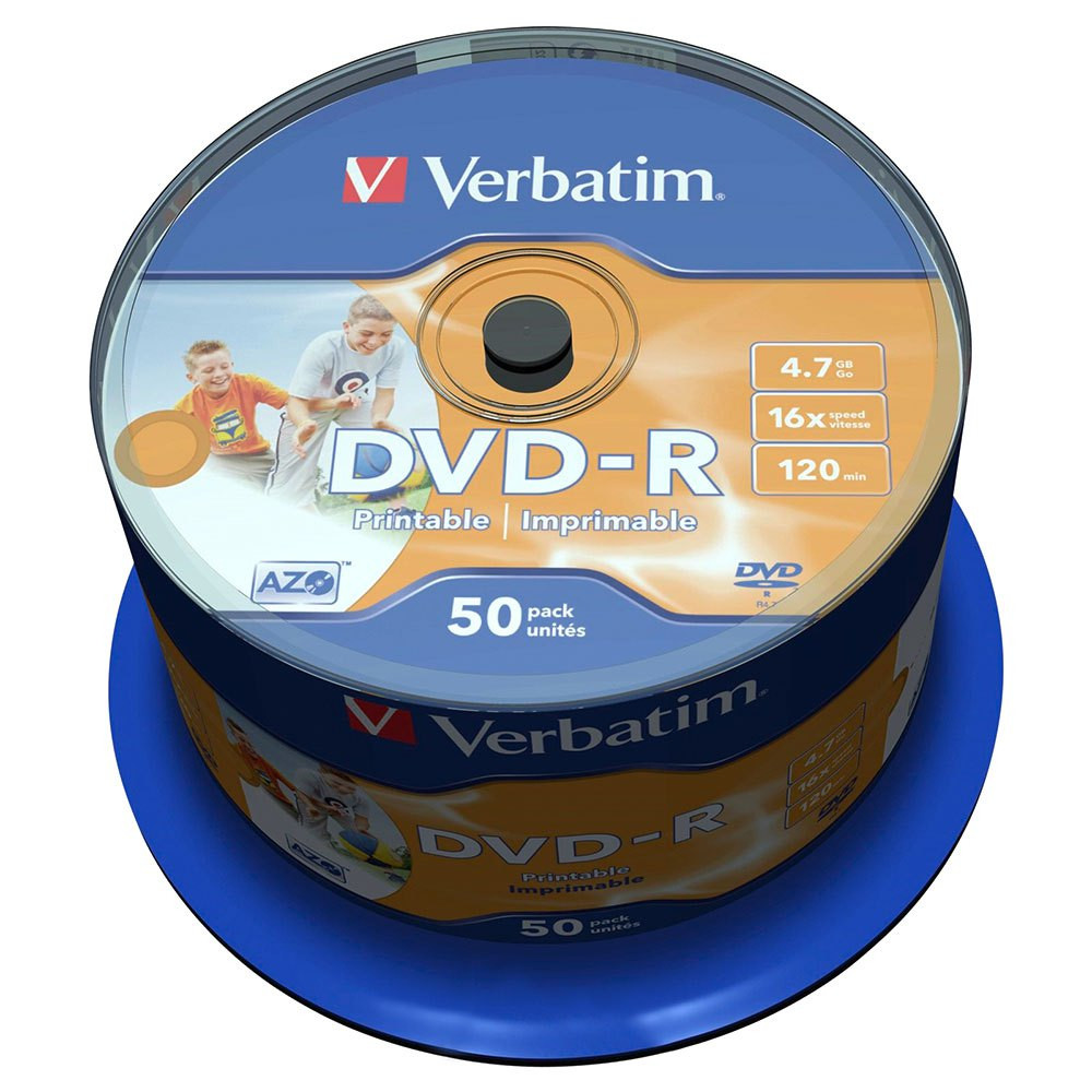 DVD-R Verbatim 16x 4.7Go Spindle de 50 (Réf:43548) DVD-R Verbatim 16x 4.7Go Spindle de 50 (Réf:43548)