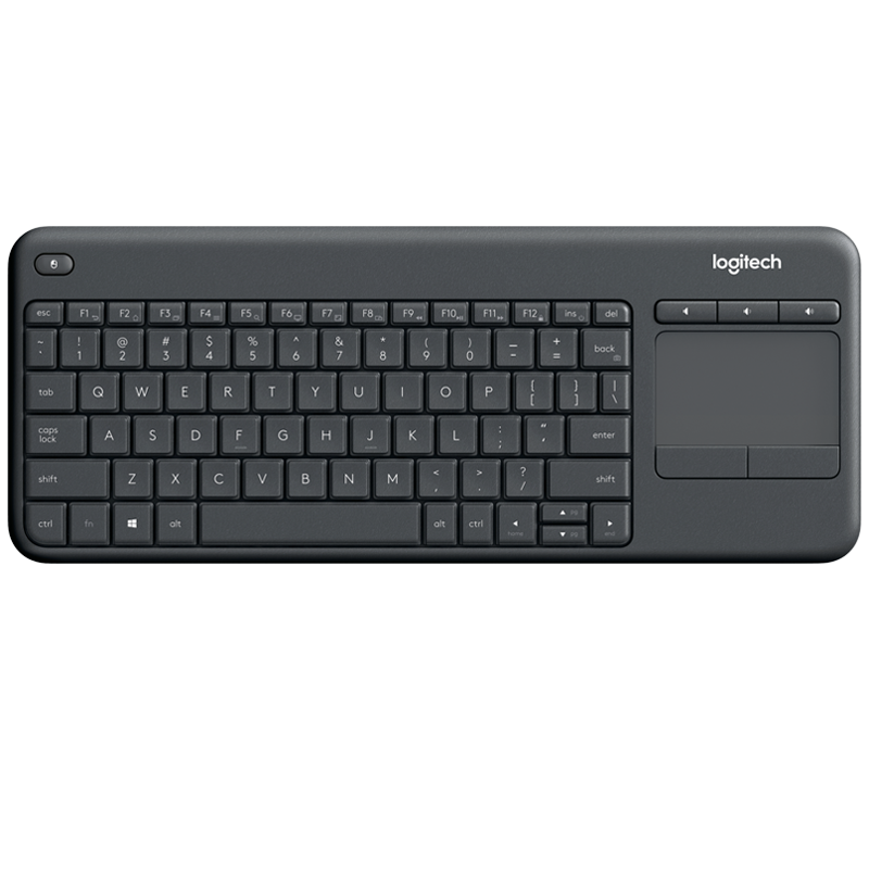 Clavier Logitech Wireless TouchPad Keyboard K400 Plus Noir Clavier Logitech Wireless TouchPad Keyboard K400 Plus Noir