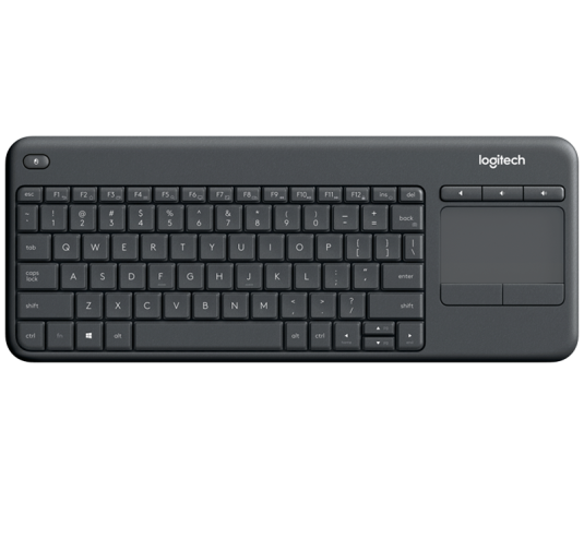 Clavier Logitech Wireless TouchPad Keyboard K400 Plus Noir Logitech - 1