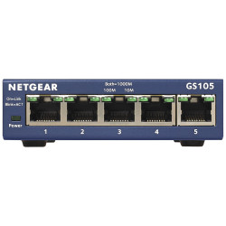 Switch RJ45 Netgear GS105GE 10/100/1000 Mbps 5 Ports