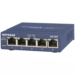 Switch RJ45 Netgear GS105GE 10/100/1000 Mbps 5 Ports