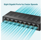 Switch RJ45 TP-Link LS1008G 10/100/1000 Mbps 8 Ports