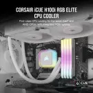 WaterCooling Corsair iCUE H100i RGB ELITE Blanc 240mm