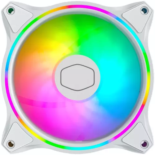 Ventilateur Cooler Master MF120 Halo 2 Blanc ARGB PWM 120mm