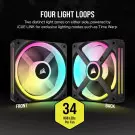 Ventilateur Corsair iCUE LINK QX120 RGB Triple Pack Noir 120mm