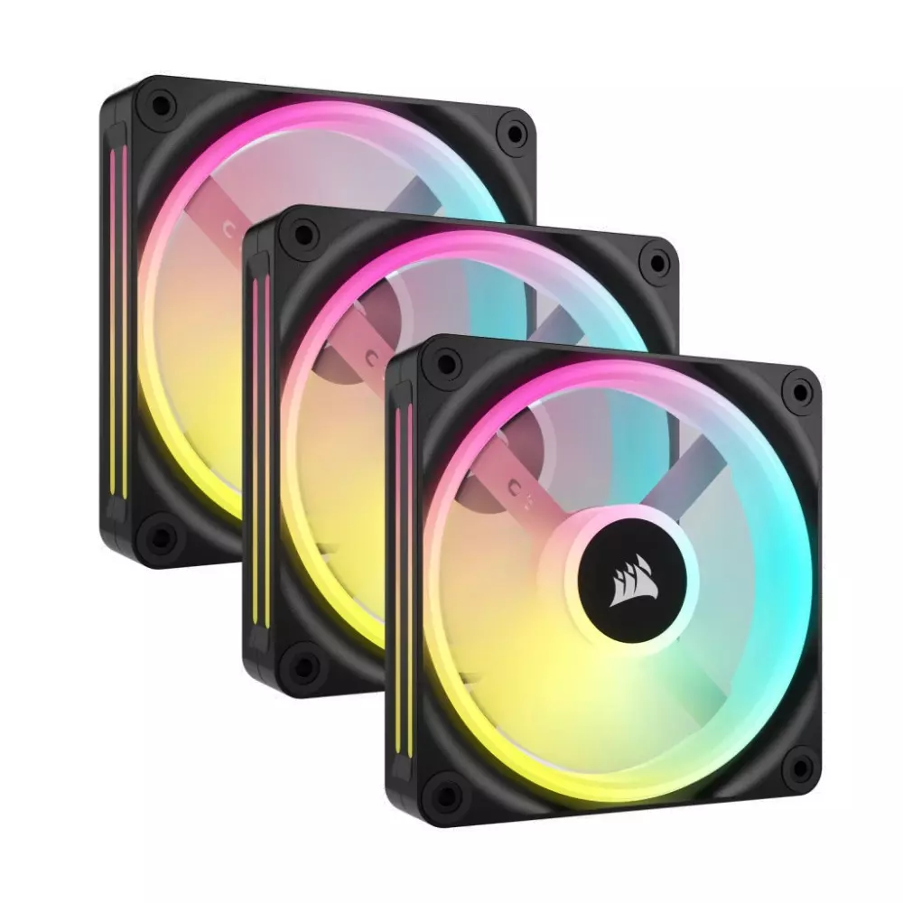 Ventilateur Corsair iCUE LINK QX120 RGB Triple Pack Noir 120mm