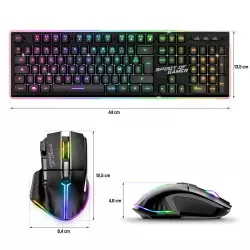 Pack Clavier Souris Spirit of Gamer Ultimate 600 Wireless Noir