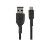 Cable USB vers Micro USB 2.4A Belkin 1m tressée Noir Cable USB vers Micro USB 2.4A Belkin 1m tressée Noir