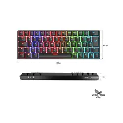 Clavier Spirit of Gamer XPERT-K200 Wireless TKL Noir