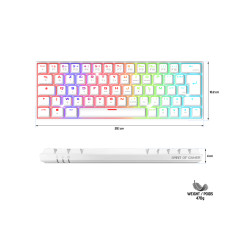 Clavier Spirit of Gamer XPERT-K200 Wireless TKL Blanc