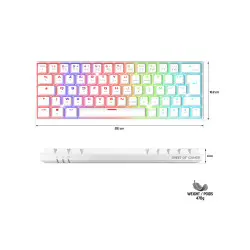 Clavier Spirit of Gamer XPERT-K200 Wireless TKL Blanc