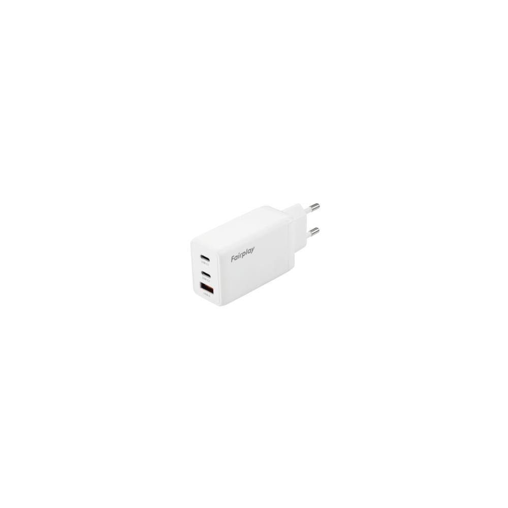 Chargeur Fairplay USB-C USB-A PD/QC3.0 65W Chargeur Fairplay USB-C USB-A PD/QC3.0 65W