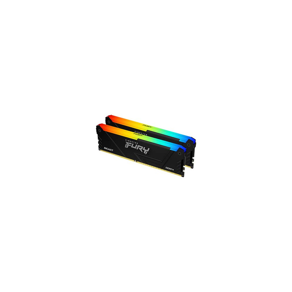 DDR4 Kingston FURY Beast RGB Kit 16Go 2x8Go 3200Mhz  CL16