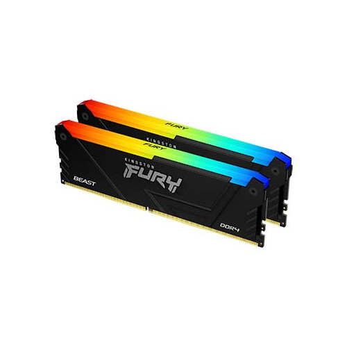 DDR4 Kingston FURY Beast RGB Kit 16Go 2x8Go 3200Mhz  CL16