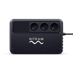 Onduleur Nitram BU600E-FR 600 VA 3 Prises 360 Watts