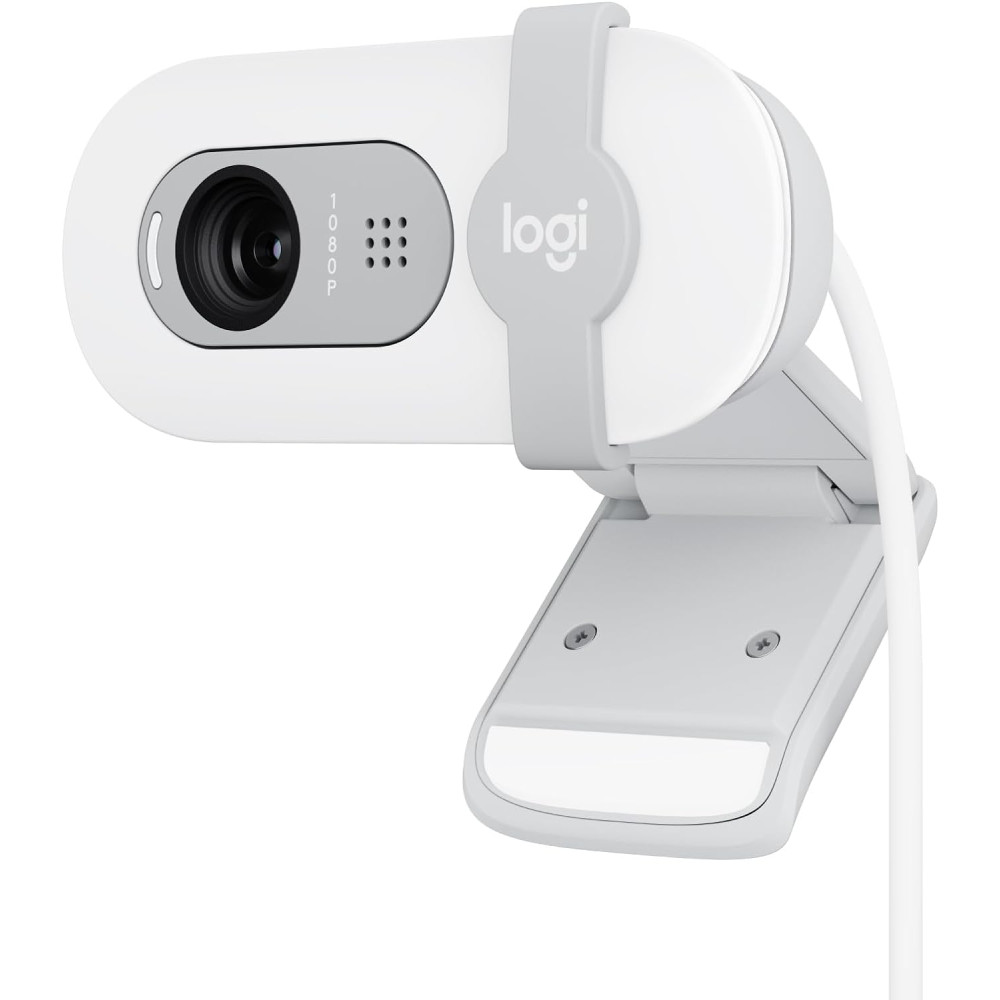 Webcam Logitech BRIO 100 Blanc Webcam Logitech BRIO 100 Blanc