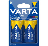 Pack 2 Piles VARTA Pile alcaline LONGLIFE Power D (LR20) 1.5V Pack 2 Piles VARTA Pile alcaline LONGLIFE Power D (LR20) 1.5V