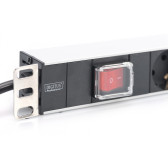 Bloc 19" 8 Prises Standard avec interrupteur Digitus DN-95402-1-FR Bloc 19" 8 Prises Standard avec interrupteur Digitus DN-95402-1-FR