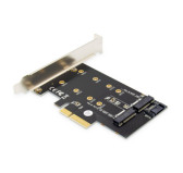 Carte PCI Express Digitus DS-33170 M.2 PCIe 3.0 x4 1xNVMe + 1xSATA Carte PCI Express Digitus DS-33170 M.2 PCIe 3.0 x4 1xNVMe + 1xSATA