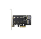 Carte PCI Express Digitus DS-33170 M.2 PCIe 3.0 x4 1xNVMe + 1xSATA Carte PCI Express Digitus DS-33170 M.2 PCIe 3.0 x4 1xNVMe + 1xSATA