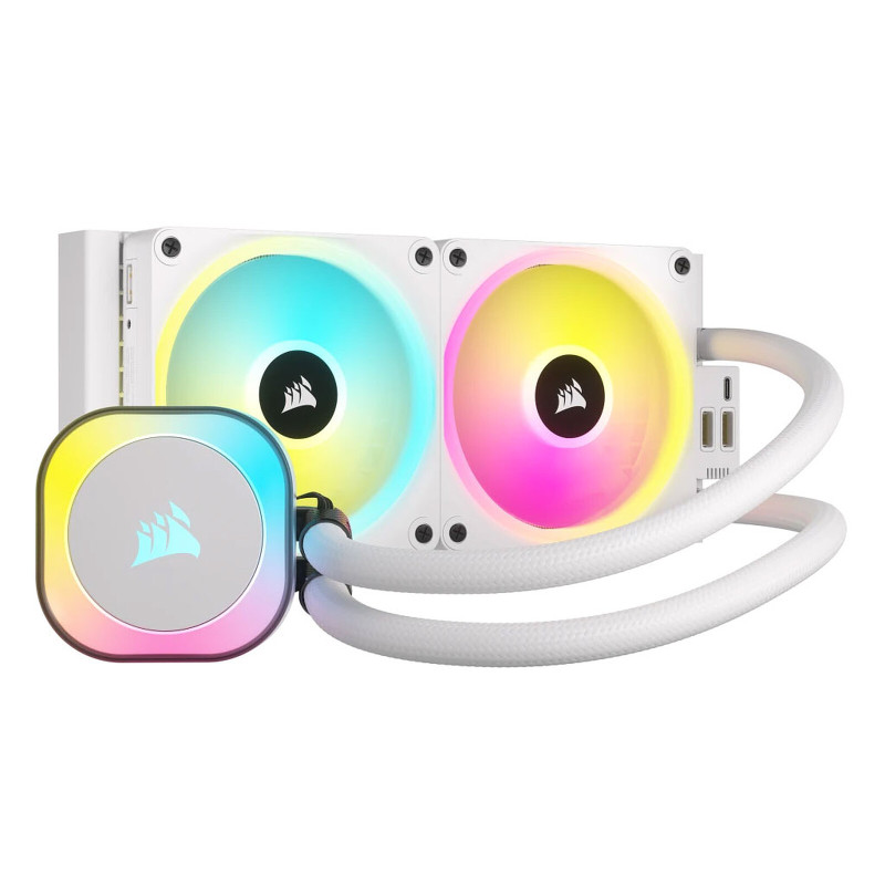 WaterCooling Corsair iCUE LINK H100i RGB Blanc 240mm WaterCooling Corsair iCUE LINK H100i RGB Blanc 240mm