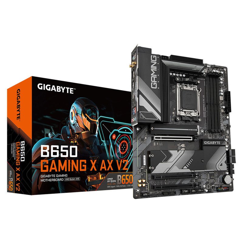 Carte Mère Gigabyte B650 GAMING X AX V2 ATX AM5 DDR5 USB3.2 M.2 WIFI Carte Mère Gigabyte B650 GAMING X AX V2 ATX AM5 DDR5 USB3.2 M.2 WIFI