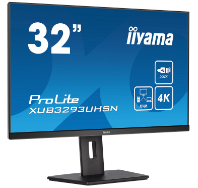 Ecran iiyama 32" XUB3293UHSN-B5 3840x2160 75Hz 4ms Dock USB-C 65Watt