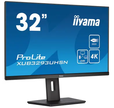 Ecran iiyama 32" XUB3293UHSN-B5 3840x2160 75Hz 4ms Dock USB-C 65Watt
