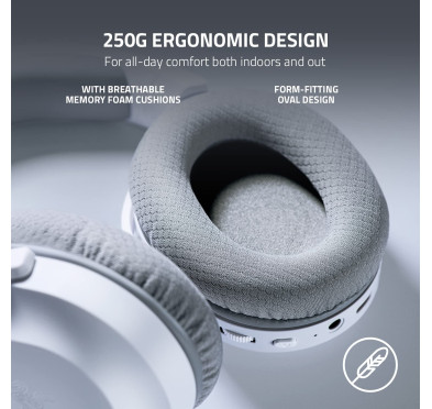 Micro Casque Razer Barracuda X 2022 Mercury Blanc