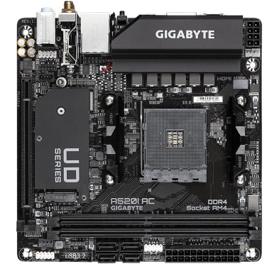 Carte Mère Gigabyte A520I AC ITX AM4 DDR4 Wifi USB3.2 M.2
